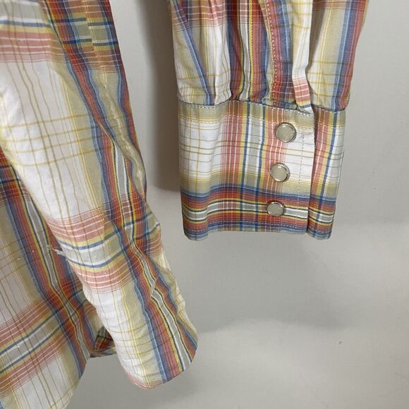 VTG 80s 90s Wrangler Western Shirt Pearl Snap Plaid Cowboy Men XXL / See Below - Picture 8 of 14